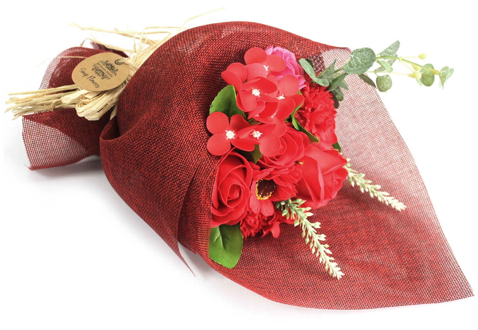 CZERWONY BUKIET MYDLANY