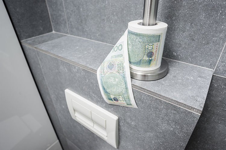 PAPIER TOALETOWY 100ZŁ - ROLKA XL