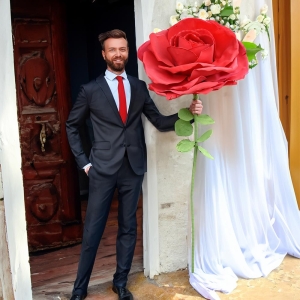 Czerwona Ogromna Róża XXL 160 CM - Oryginalny Prezent dla Kobiety