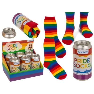 Kolorowe Skarpetki w Puszce TĘCZA - rozmiar 35-44