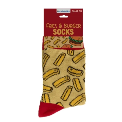 Skarpetki FAST FOOD Frytki i Burger - rozmiar 36-42
