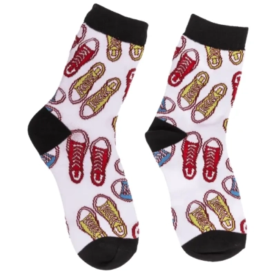 Skarpetki w Trampki - Kolorowy i Zabawny Design - rozmiar 36-42