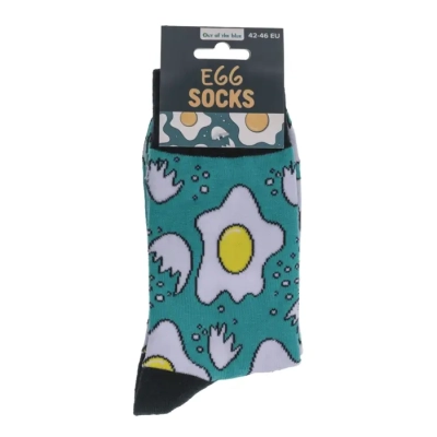 Skarpetki Jajka Sadzone - Prezent dla Kucharzy i Fanów Jajecznicy - rozmiar 42-46