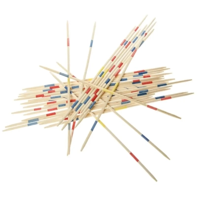 Drewniane Bierki Mikado w Zamykanym Pudełku