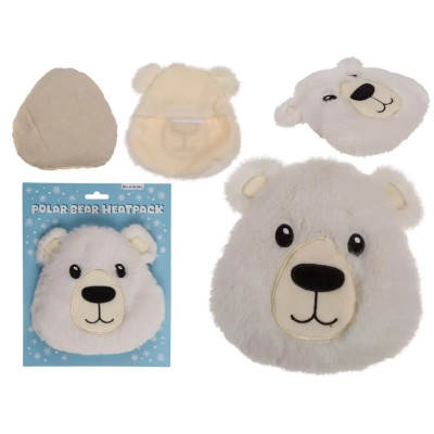 Pluszowy Ogrzewacz Miś Polarny - Miękki Towarzysz na Zimowe Wieczory