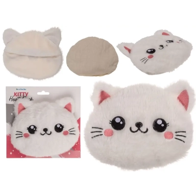 Pluszowy Ogrzewacz Kotek - Uroczy Termofor do Podgrzania w Mikrofalówce