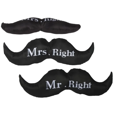 Dwustronna Poduszka Mr. lub Mrs. Right dla Par