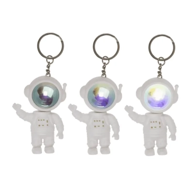Brelok Astronauta z Efektem Zachodu Słońca - Kosmiczna Mini Lampa