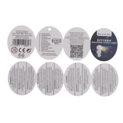 Brelok Astronauta z Efektem Zachodu Słońca - Kosmiczna Mini Lampa