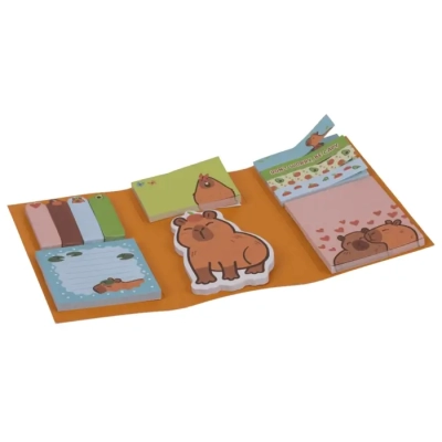 Karteczki Samoprzylepne KAPIBARA - Prezent dla Uczniów i Studentów