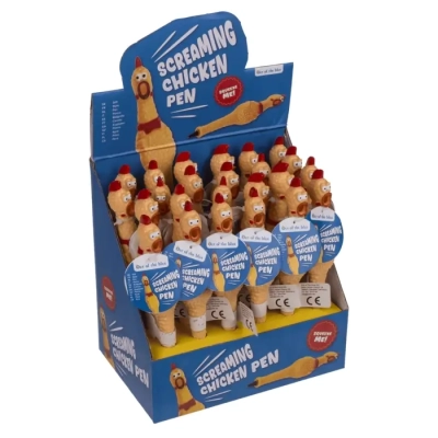 Śmieszny Długopis Ucznia - Głośny, Krzyczący Kurczak