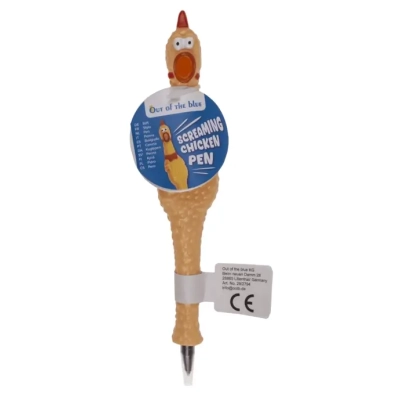 Śmieszny Długopis Ucznia - Głośny, Krzyczący Kurczak
