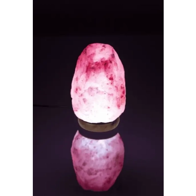 Lampa Solna LED z Kolorowym Podświetleniem - Naturalny Kryształ Solny