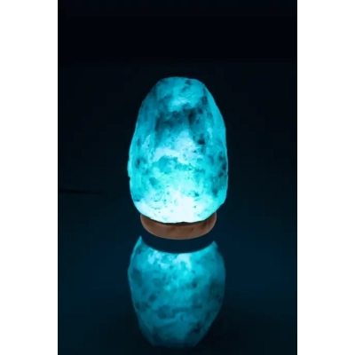 Lampa Solna LED z Kolorowym Podświetleniem - Naturalny Kryształ Solny