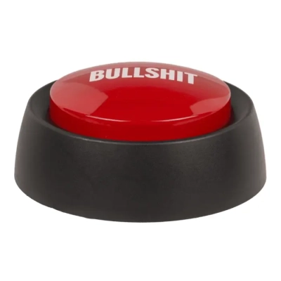 Bullshit Button - Śmieszny Czerwony Przycisk Guzik z Dźwiękiem