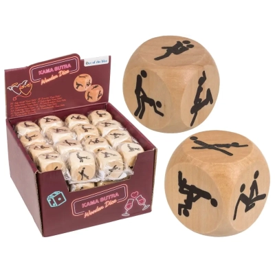 Drewniana Kostka Kamasutra z Pozycjami - Prezent dla Pary