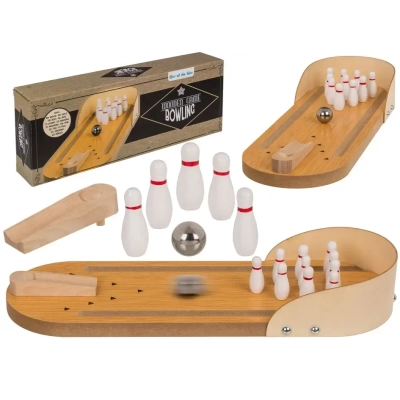 Gra Stołowa Bowling - Mini Kręgielnia - Zręcznościowa Gra Imprezowa