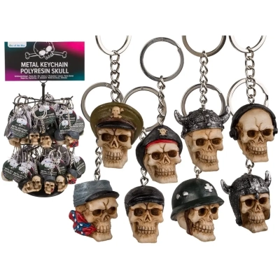 Metalowy Brelok Czaszka - Prezent dla Fanów Horroru i Gotyckich Klimatów