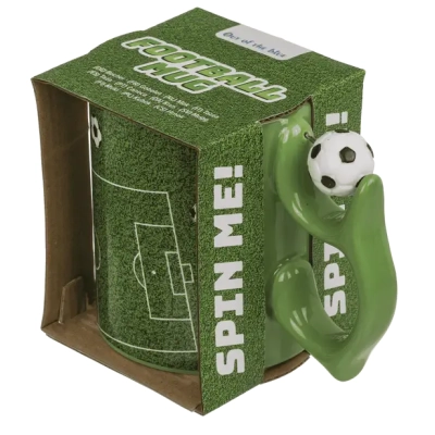 Kubek Piłkarski Gol z Obrotową Piłką Nożną - Gadżet Sensoryczny dla Kibica