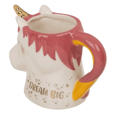Kubek Jednorożec 375 ml z napisem „Dream Big” - Prezent dla Dziewczynki