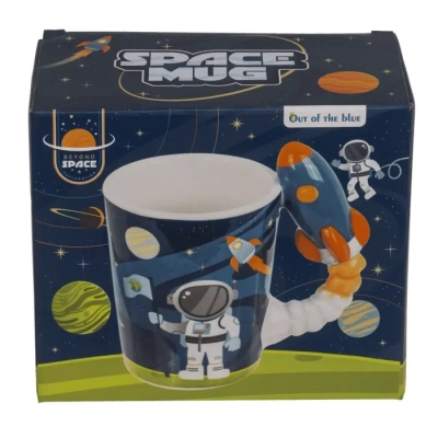 Kubek Kosmonauty z Rakietą 375 ml - Prezent dla Chłopca