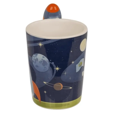 Kubek Kosmonauty z Rakietą 375 ml - Prezent dla Chłopca