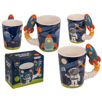 Kubek Kosmonauty z Rakietą 375 ml - Prezent dla Chłopca
