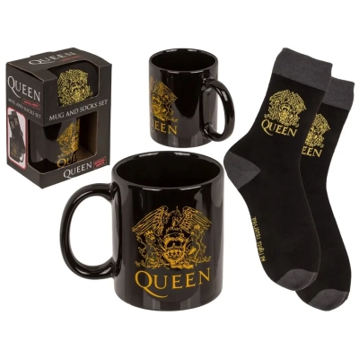 Zestaw Prezentowy QUEEN: Kubek + Skarpety dla Fana Rocka