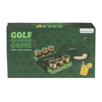 Gra Imprezowa MINI GOLF - Kieliszki + Piłeczki + Kije Golfowe