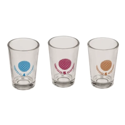 Gra Imprezowa MINI GOLF - Kieliszki + Piłeczki + Kije Golfowe