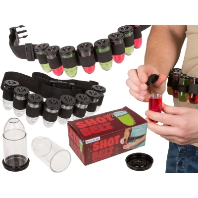 Pas na Shoty z 8 Buteleczkami - Zabawny Dodatek na Imprezę