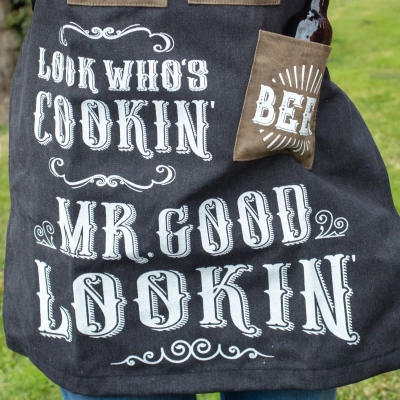 Fartuch Kucharza - Mr Good Lookin’ - Prezent dla Grill Mastera