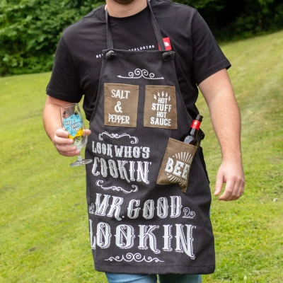 Fartuch Kucharza - Mr Good Lookin’ - Prezent dla Grill Mastera