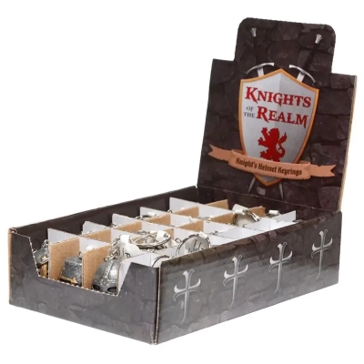 Metalowy Brelok - Średniowieczny Hełm Rycerski