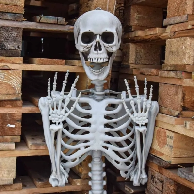 Realistyczny Duży Szkielet 170 cm - Mroczna Dekoracja na Halloween