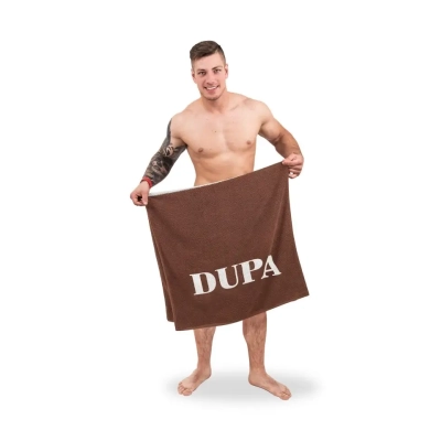 Ręcznik Kąpielowy MORDA DUPA - Śmieszny Prezent dla Faceta