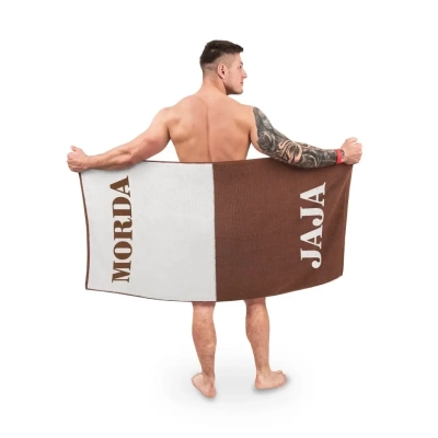 Ręcznik Kąpielowy MORDA JAJA - Zabawny Prezent dla Chłopaka