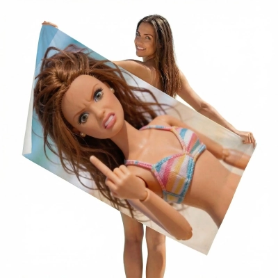 Ręcznik Kąpielowy Barbie Mood - Śmieszny Prezent dla Przyjaciółki