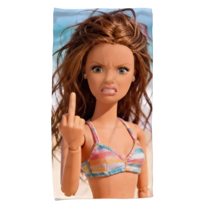 Ręcznik Kąpielowy Barbie Mood - Śmieszny Prezent dla Przyjaciółki