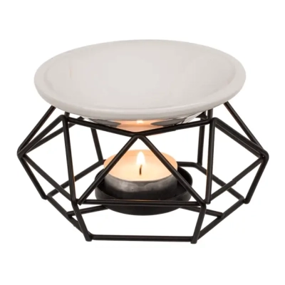 Kominek do Olejków Zapachowych z Metalową Podstawą - Aromaterapia