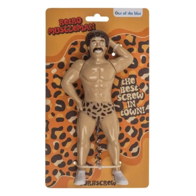 Retro Korkociąg do Wina - Muskularny Gość w Majtkach