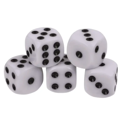 Zestaw do Gry w Kości - 5 Kostek, Kubek i Notes