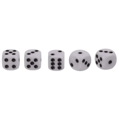 Zestaw do Gry w Kości - 5 Kostek, Kubek i Notes