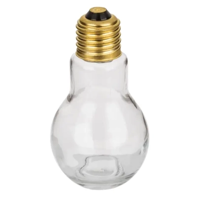 Solniczka lub Pieprzniczka w kształcie Żarówki - Szklane Przyprawniki