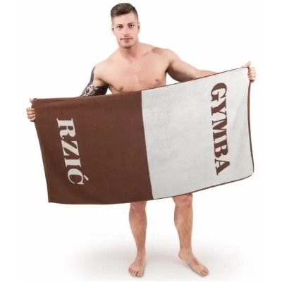 Ręcznik Kąpielowy GYMBA RZIĆ - Prezent dla Ślązaka, Hanysa, Górnika