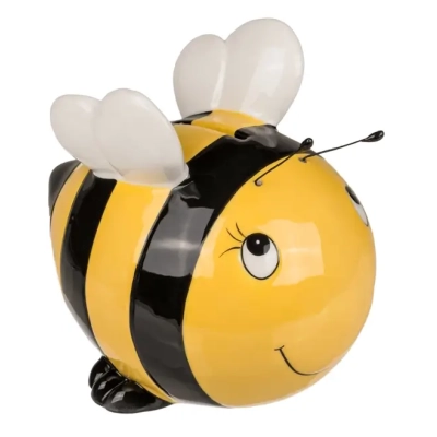 Ceramiczna Skarbonka Zamykana na Kluczyk - Pszczółka