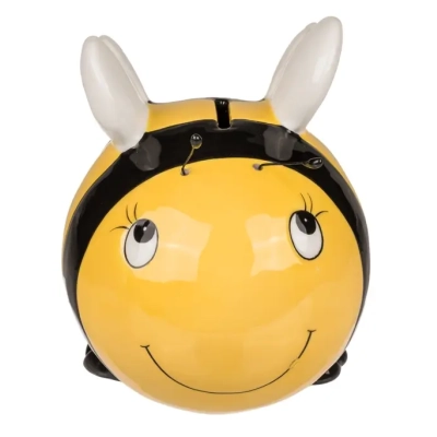 Ceramiczna Skarbonka Zamykana na Kluczyk - Pszczółka