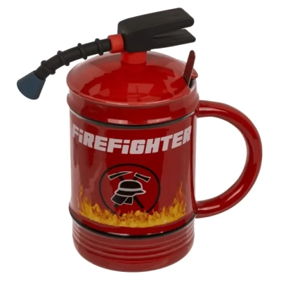 Kubek Strażaka z Pokrywką 450 ml - Straż Pożarna