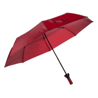 Elegancka Bordowa Parasolka w Etui w kształcie Butelki Wina