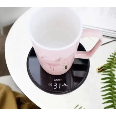 Wodoodporny Podgrzewacz do Kawy i Herbaty - Zestaw z Kubkiem, Łyżeczką i Pokrywką